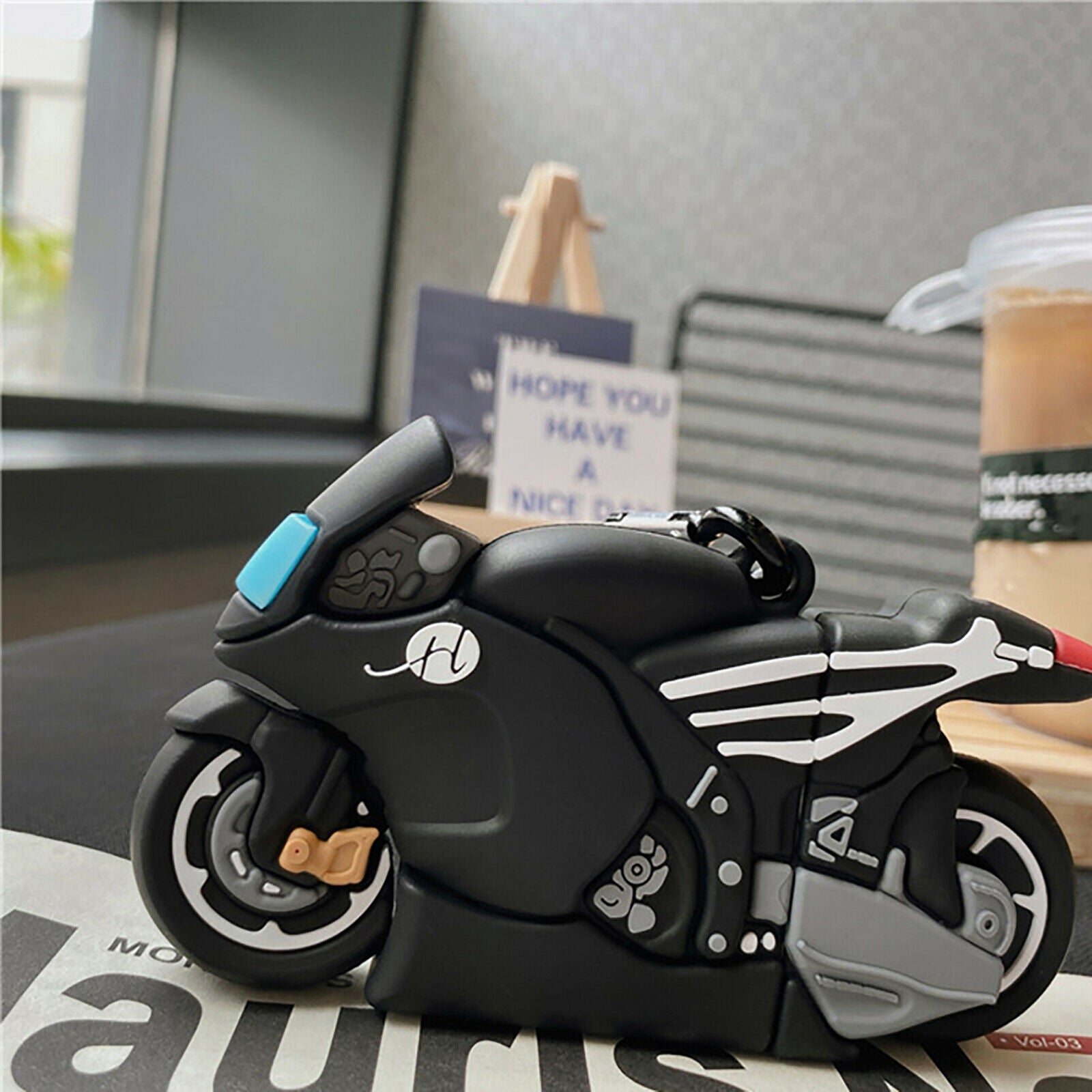 For AirPods 1/2 Earphone Creative Cool Motorcycle Style Protective Case Cover