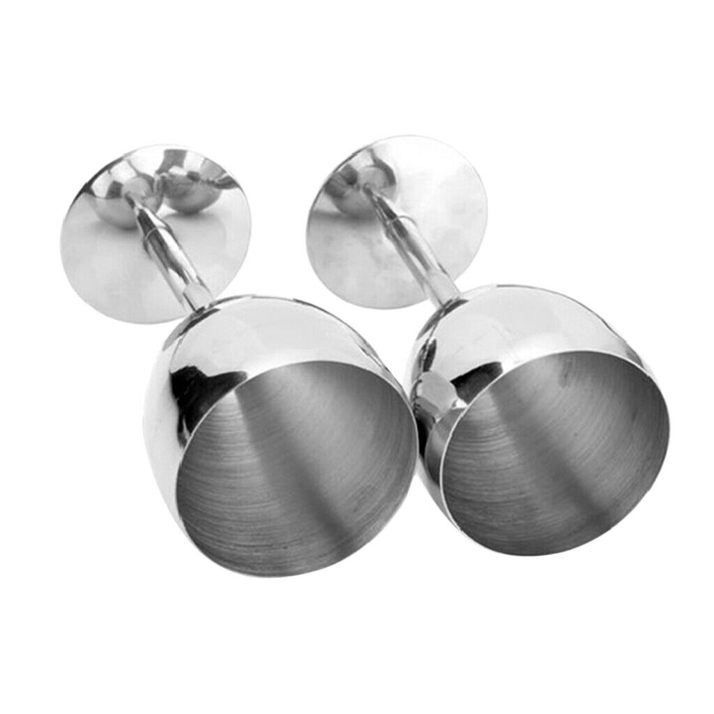 14.5cm Stainless Steel Wine Glasses Goblets Champagne Bar Party Banquet