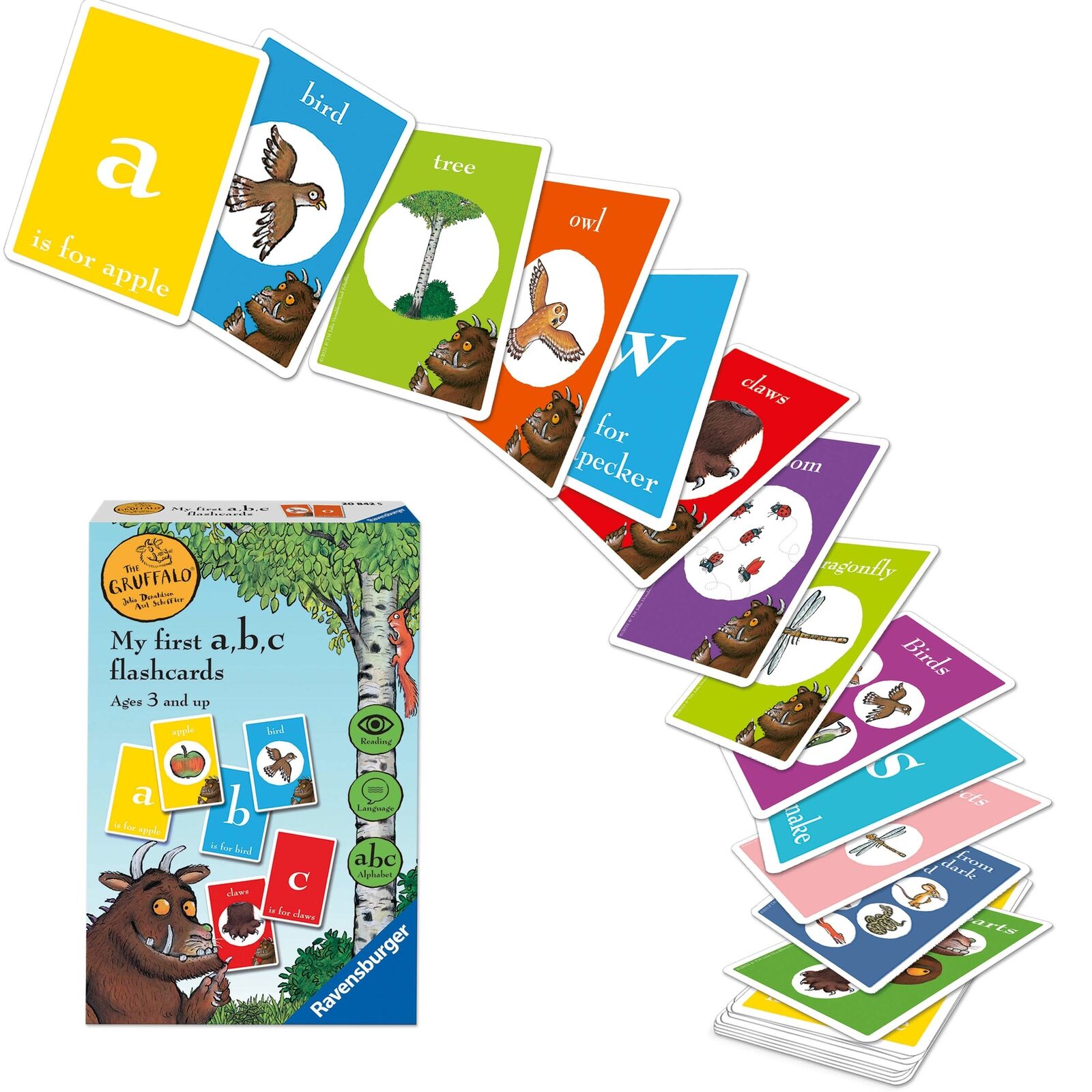 20842 Ravensburger My First Flash Cards: Gruffalo Card Game Children Age 4yrs+