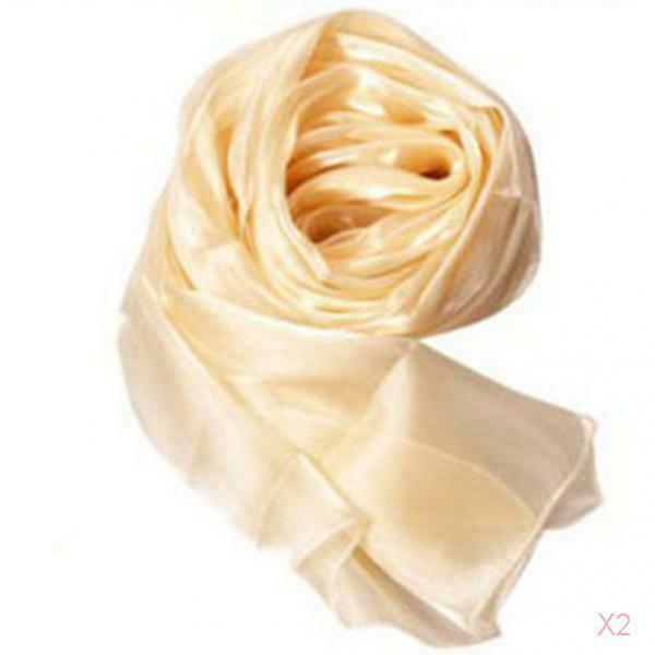2x 2016 Women Lady Chiffon Solid Long Neck Scarf Shawl Scarves Stole Wraps Hot