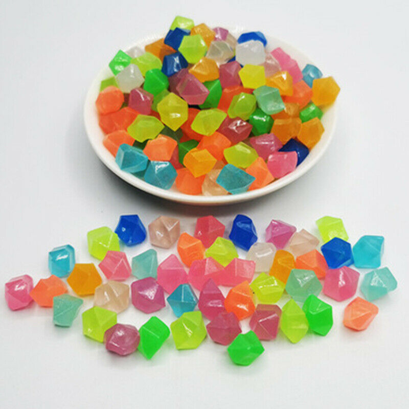 300pcs Glow Pebbles Glow in the Dark Garden Pebbles Glowing Stones for WalkwFCA