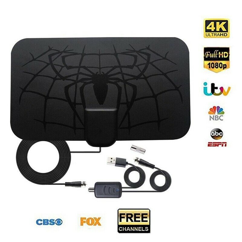 Indoor Digital Antena 25DB TV Aerial Amplified TV Antenna 4K DVB-T2 170-240 L4X4