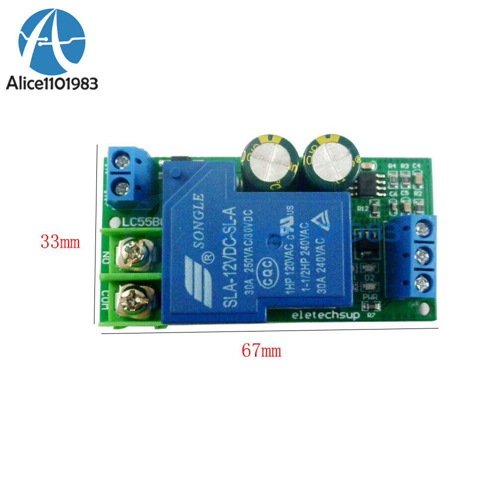 30A DC12V High Power Water Level Automatic Controller Liquid Sensor Relay Switch