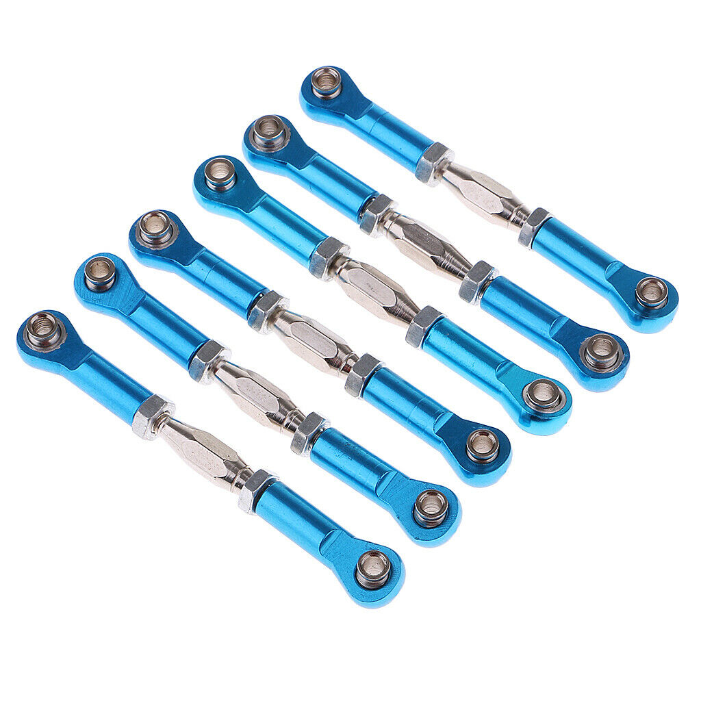 6Pcs Blue Steering Servo Linkage Rod Connectors for 1/10 RC Cars Redcat HSP