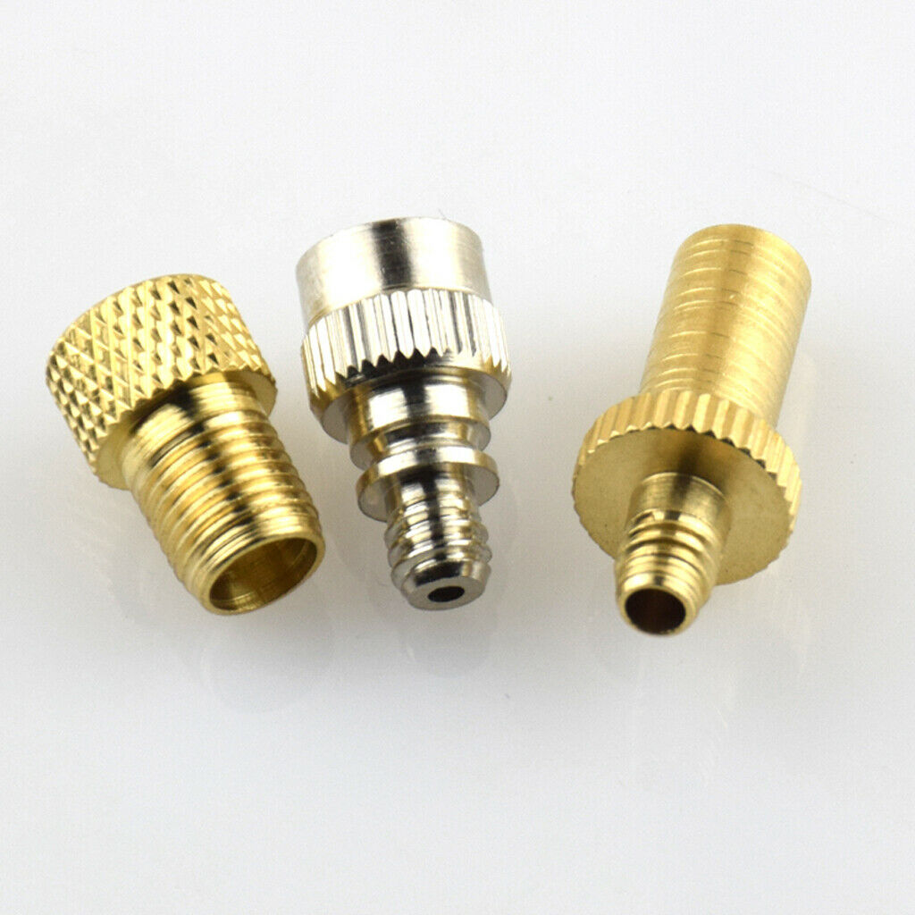3x Bicycle Presta Valve Adapter Schrader Converter Pump Adaptors Extension