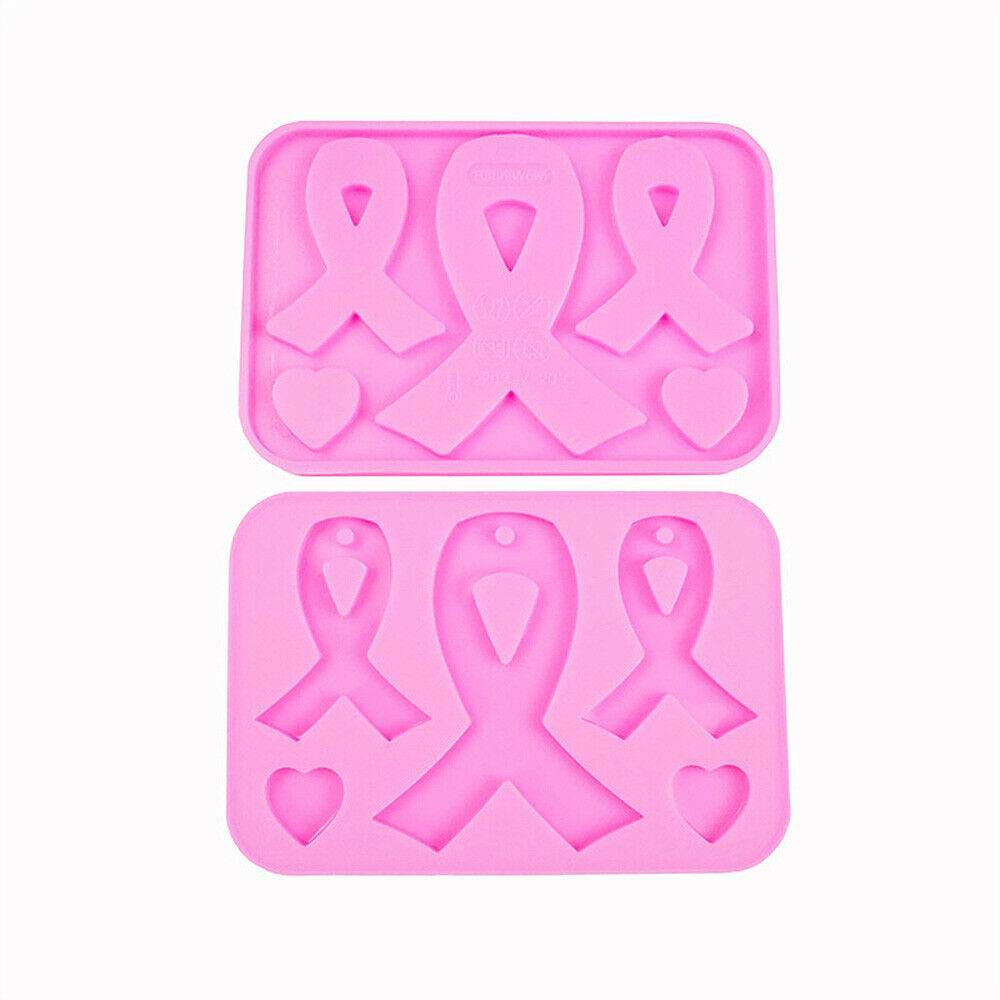 Ribbon Heart crystal Epoxy Silicone Molds DIY Casting Keychains Jewelry Pendant