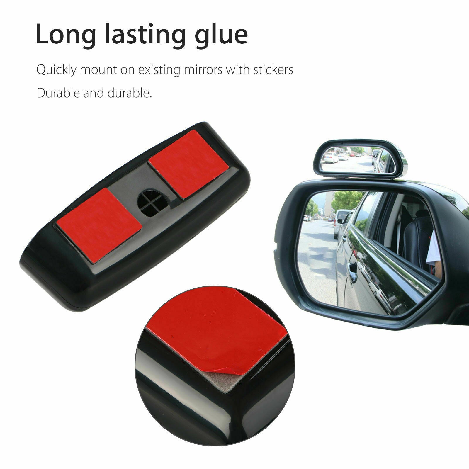 Car Auto 360Â° Wide Angle Rear Side View Convex Blind Spot Mirror Universal