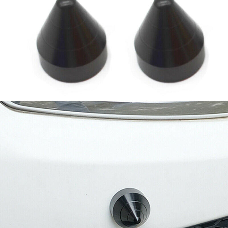 2X Universal Car SUV Rear Bumper Spike Guard Protector Anti Collision Nail Black
