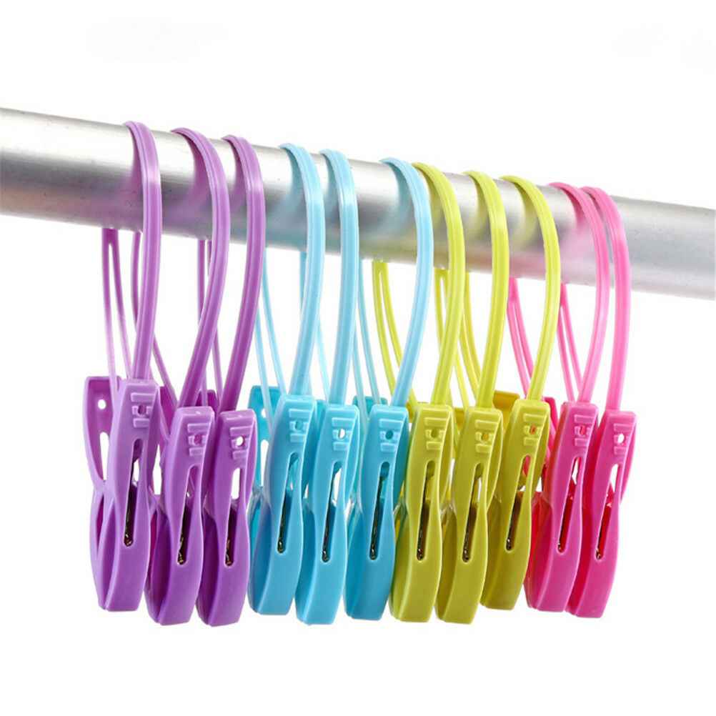 12pcs/set Windproof Clothes Clips Pegs Towel Socks Hanger Racks Clothes Cl.l8