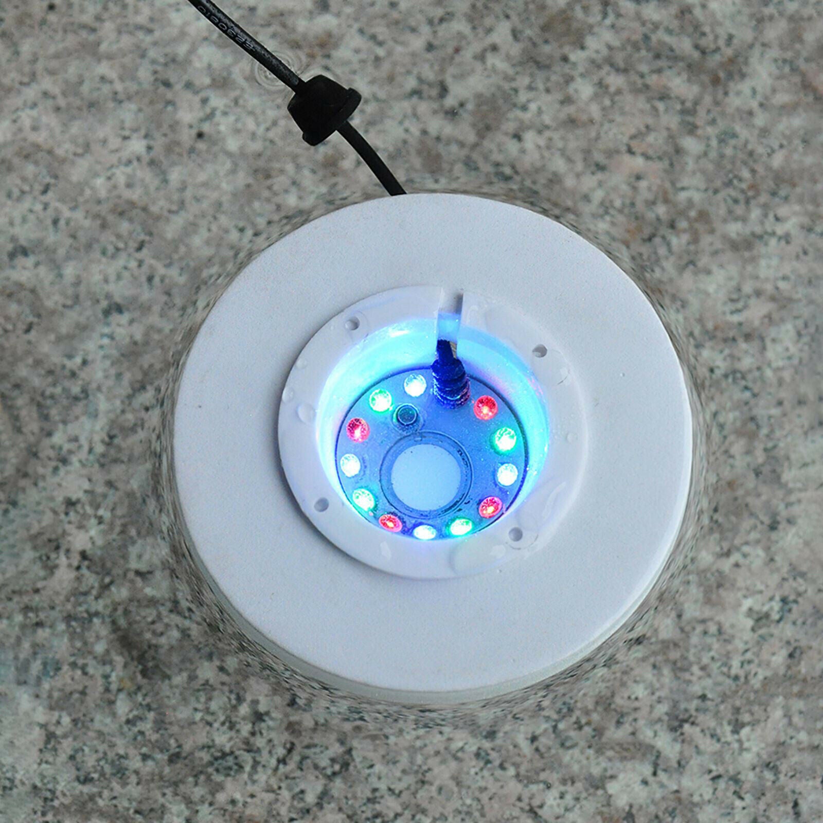 Mist Fog Maker Float Guard Splash Protector with LED Light Fishtank Aquarium