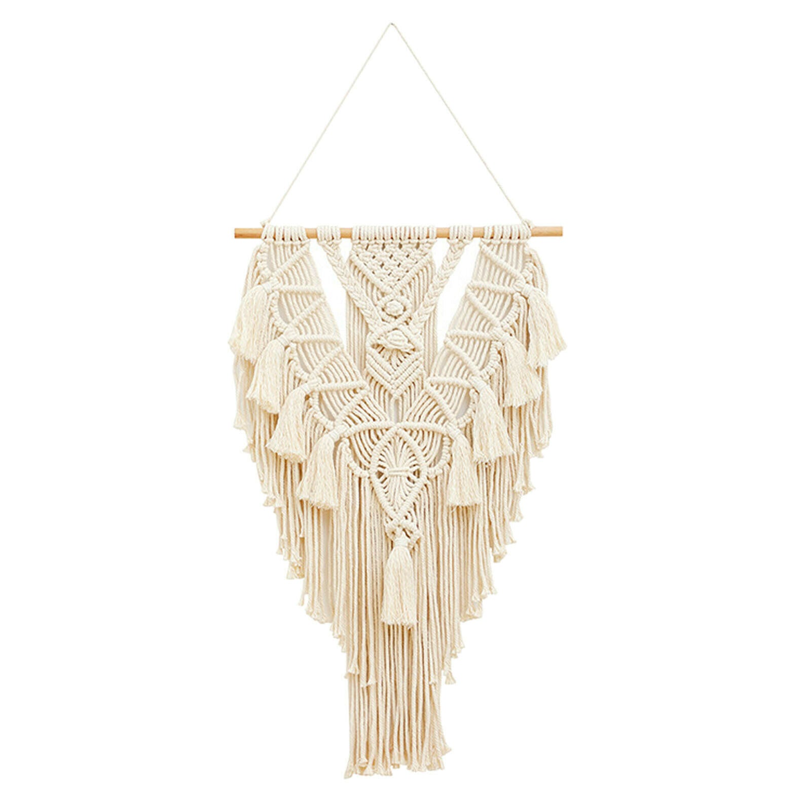 Handmade Macrame Tapestry Handwoven Pendant Bohemian Wall Hanging Art Decor