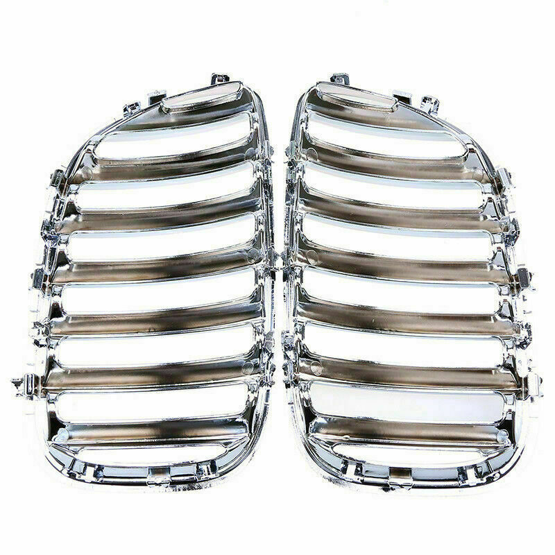 Fit For BMW X5 E53 2004-2006 Front Bumper Radiator Kidney Grille Cover Chrome