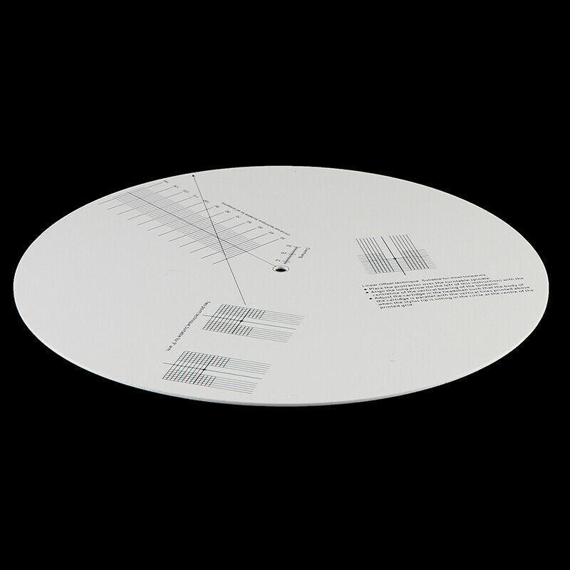 Vinyl Record Pickup Calibration Plate Distance Gauge Protractor Adjustment TBDA