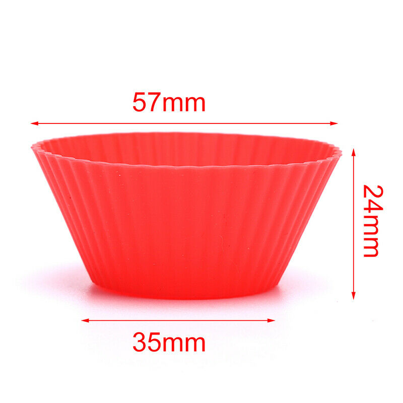 Random Mixed Color Silicone Cake Cupcake Tool Bakeware Baking Molds Cup C.l8