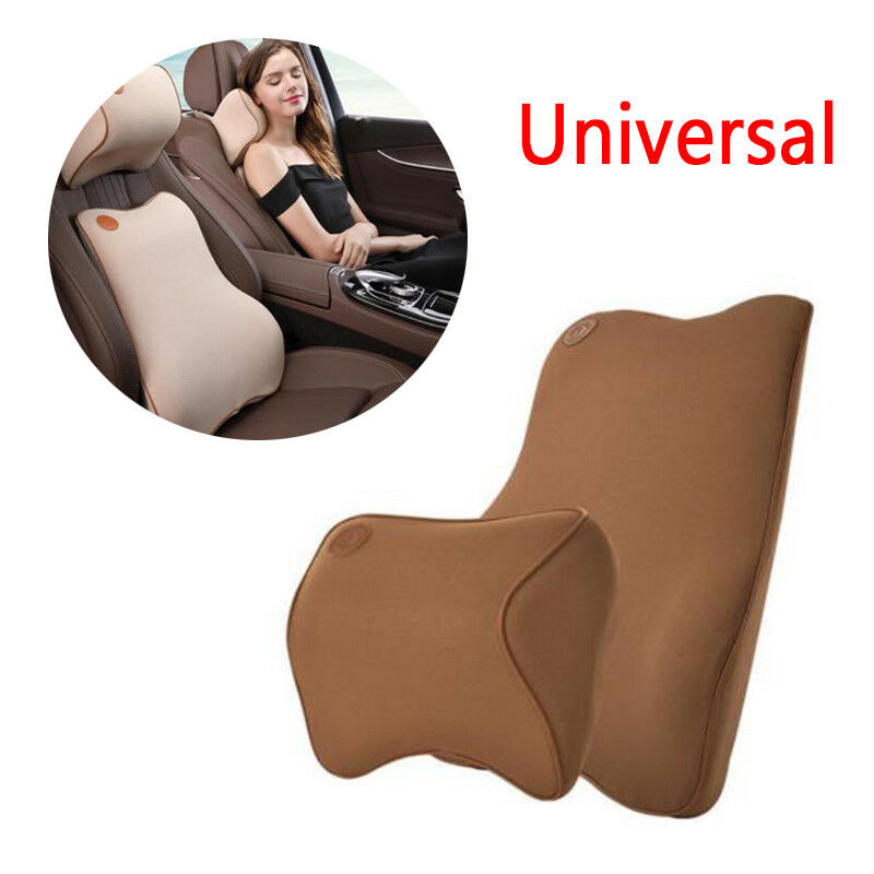 Memory Foam Pillow Neck Headrest Back Lumber Support Car Travel Soft Cushion