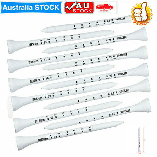 50PCS Professional Golf Tees 83mm White Golf Wood Tee Scale Golf TeesA FnH SJ
