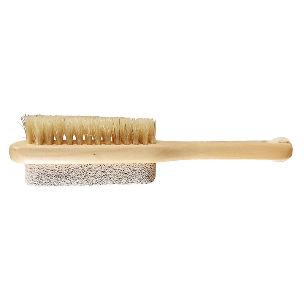 Foot  Rasp Exfoliator Pumice Stone Dead Skin Remover W/ Nail Cleaning Brush