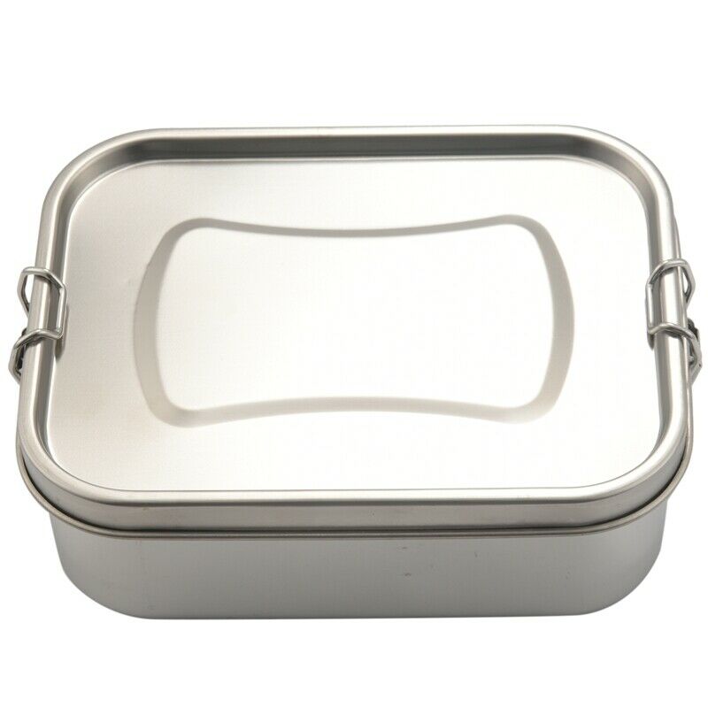 Stainless Steel Bento Box Lunch Container,3-Compartment Bento Lunch Box for SaI9