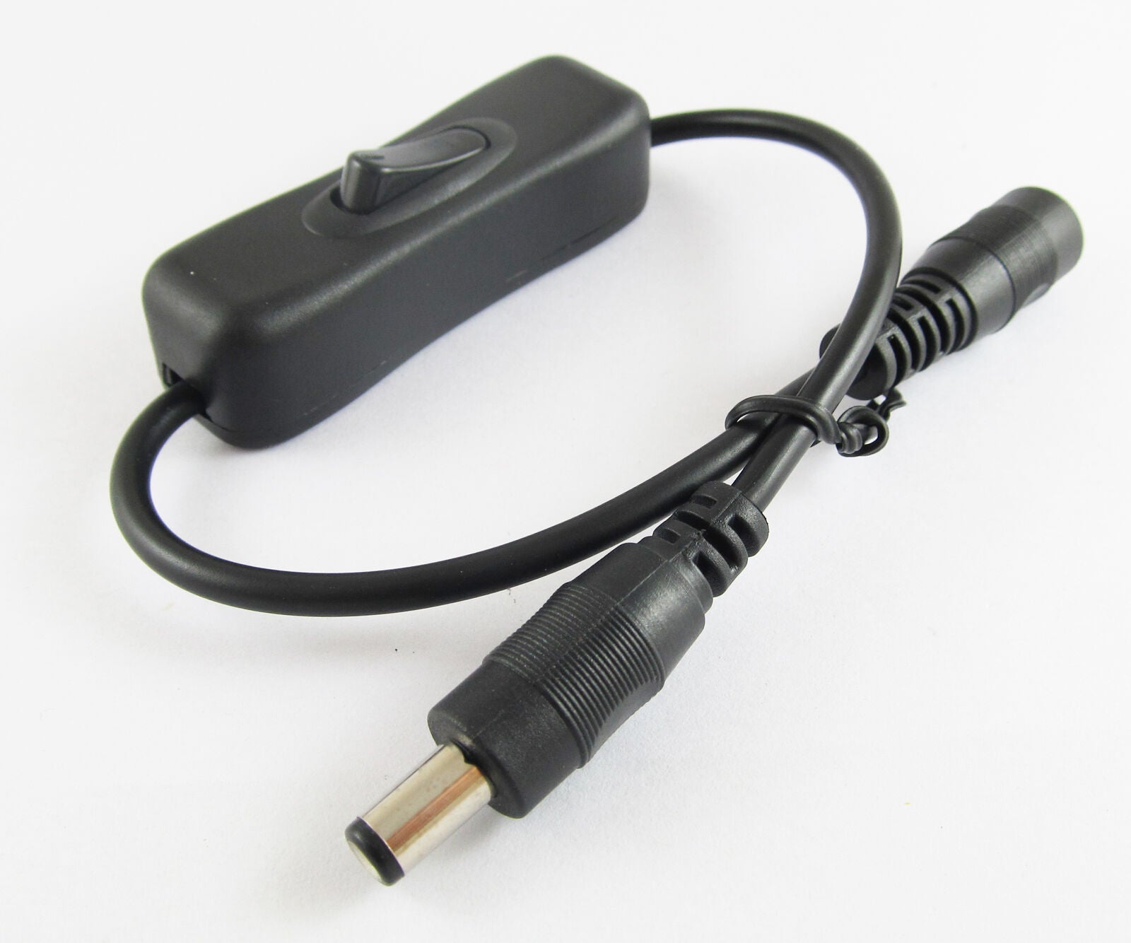 1pc 0.55m 2.5x5.5mm 2.5mm Male Plug to Female Jack DC Cable with On Off Switch