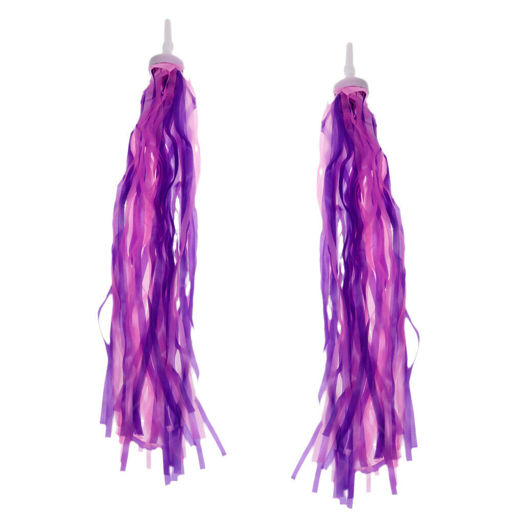 2Pcs Kids Girls Boys Bike Scooter Handlebar Grips Streamers Tassels, Decorative