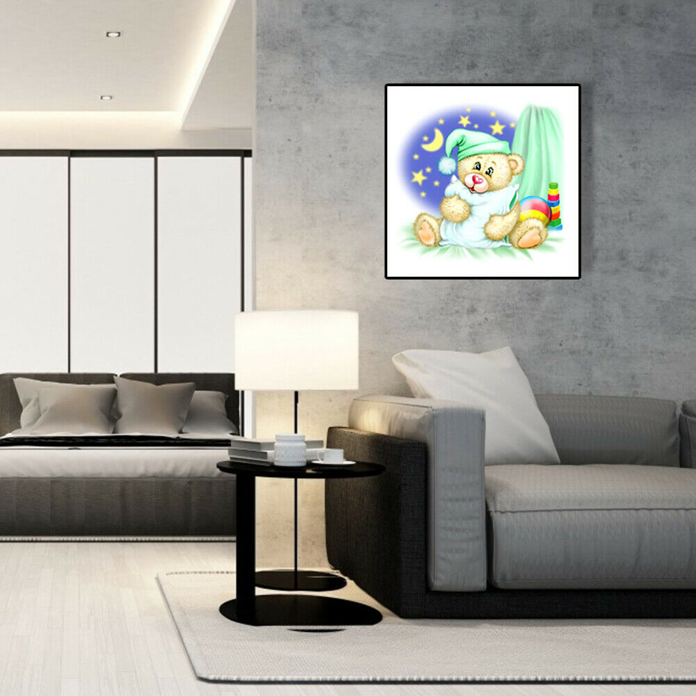 Cartoon Bear 5D DIY Full Round Drill Diamond Painting Mosaic Cross Stitch @