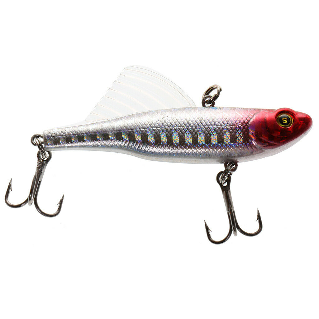 Fishing lures VIB Sinking Crankbaits Hard Bait Hooks Tackle Red + grey