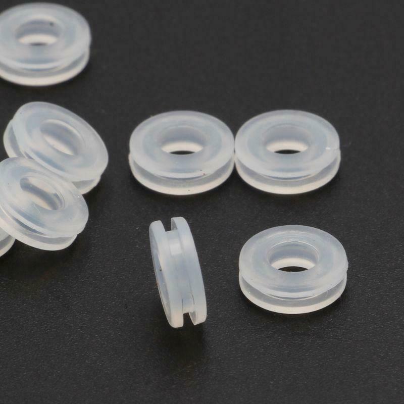 10Pcs Comfort Pads for Clip On Earrings Anti-Pain Silicone Earring Ring Cushion