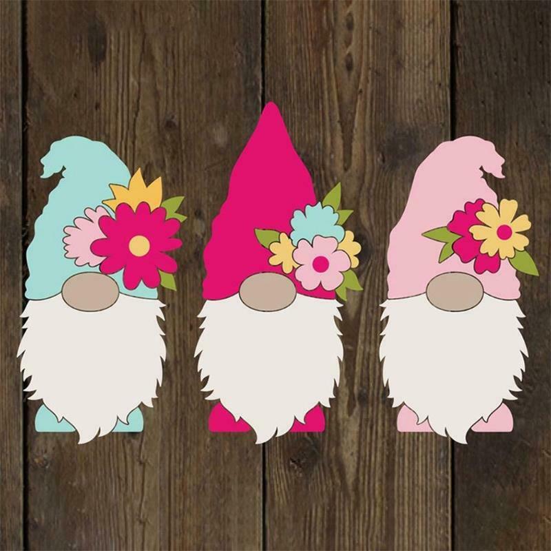 Flower Gnome Metal Cutting Dies Stencil DIY Scrapbook Album Paper Card Template