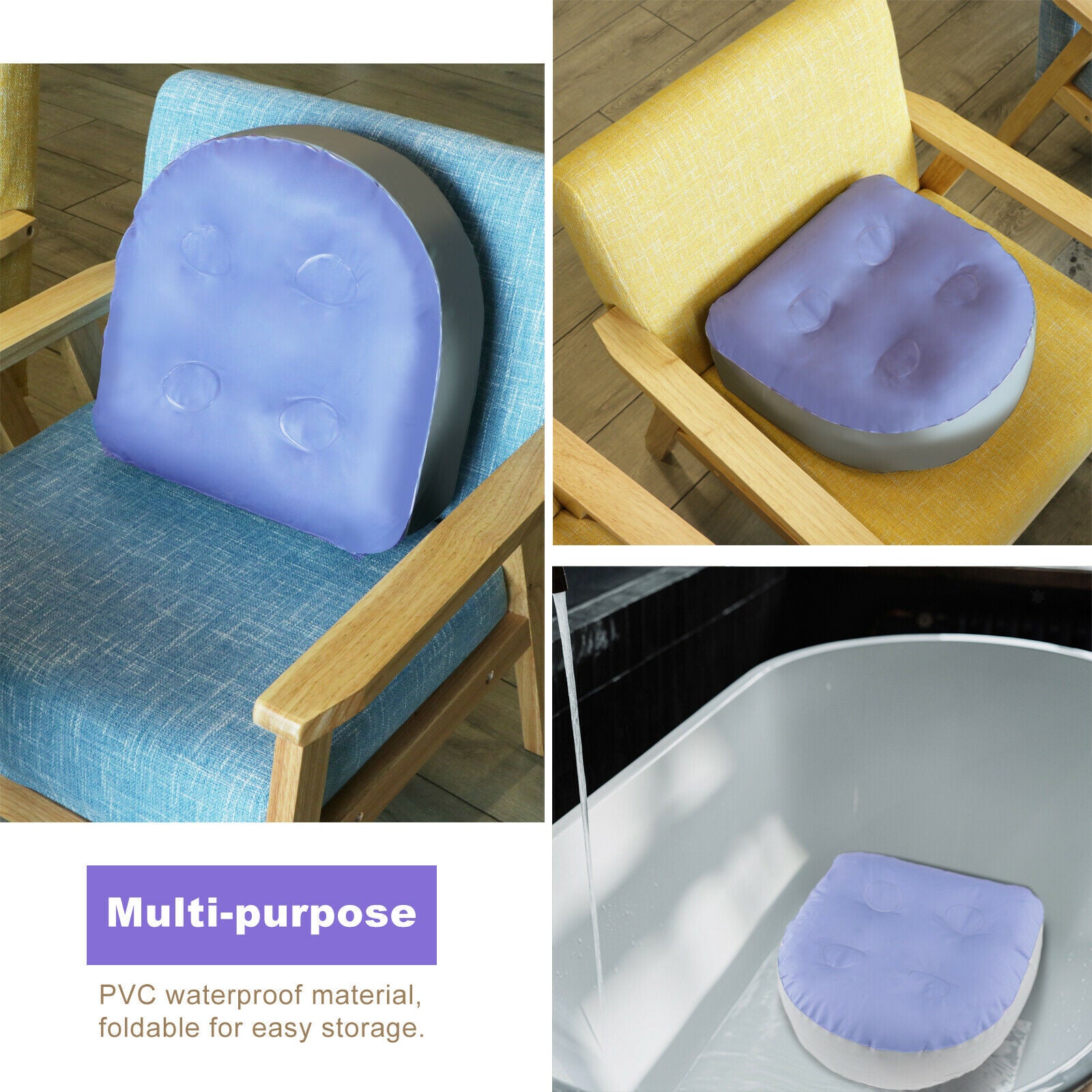 Anti-skid Outdoor Jacuzzi Spa Booster Seat Soft PVC Hot Tub Cushion Pad
