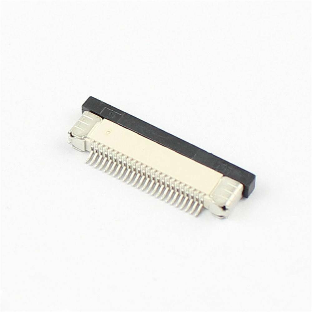 10 Pcs Pitch Ribbon Flat Connector Socket bottom contact FFC FPC 24-Pin 0.5mm