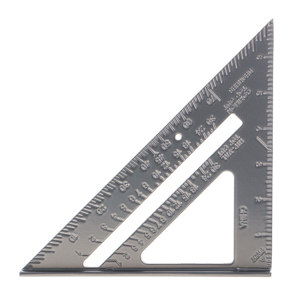 Stainless Steel DIY Metric Triangle Ruler 90 Degree Square Thick Triangular