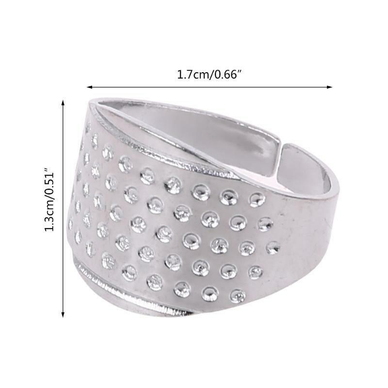 30pcs Sewing Thimbles Finger Protector Adjustable Rings Shield Hand Quilting DIY