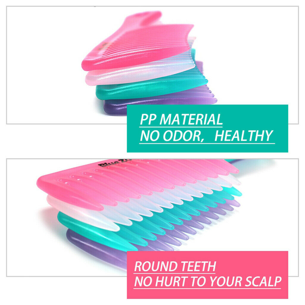 3 Pieces of Wide Tooth Comb + 2 Pieces of Microfiber Hair Towel