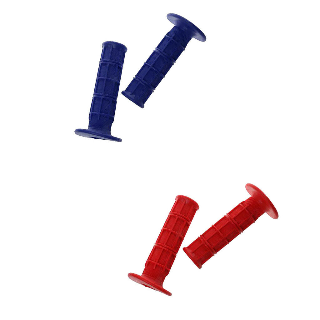 2 Pair 22MM 7/8 '' Motorcycle Dirt Bike ATV Rubber Gel Handlebar Grips