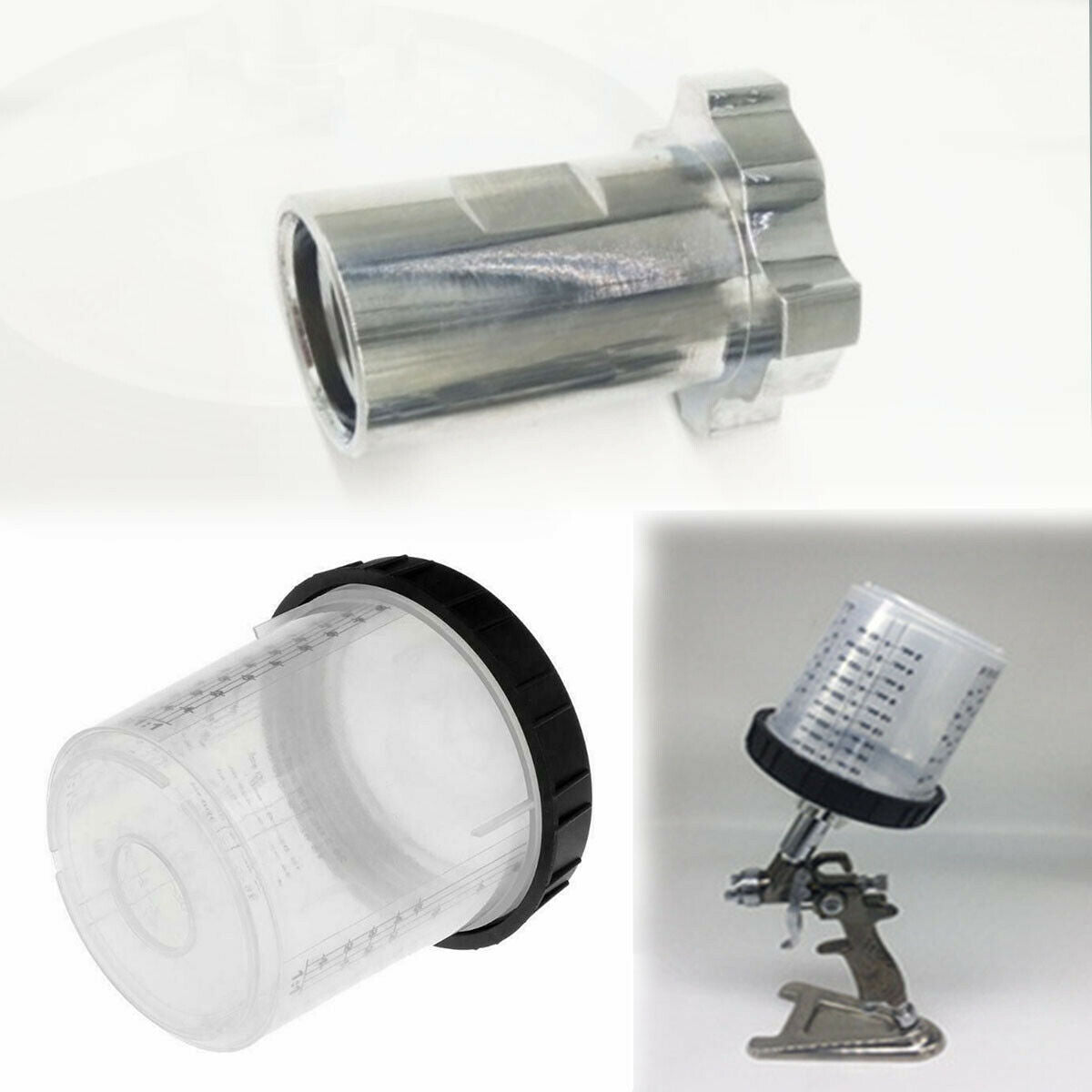 For 125CC 250CC Cup Mini Spray Gun 95mmx115mm 600ml Paint Mixing Cup Tool Kit