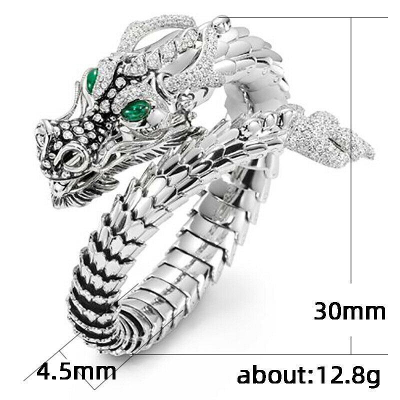 Unique Men's Chinese Dragon Ring Cool Cycling Men and Women's Rings Size .l8