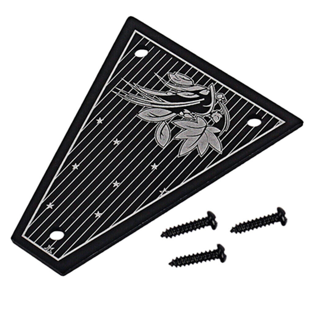 Black Electric Guitar Truss Rod Cover for Jackson Replacement Accessory