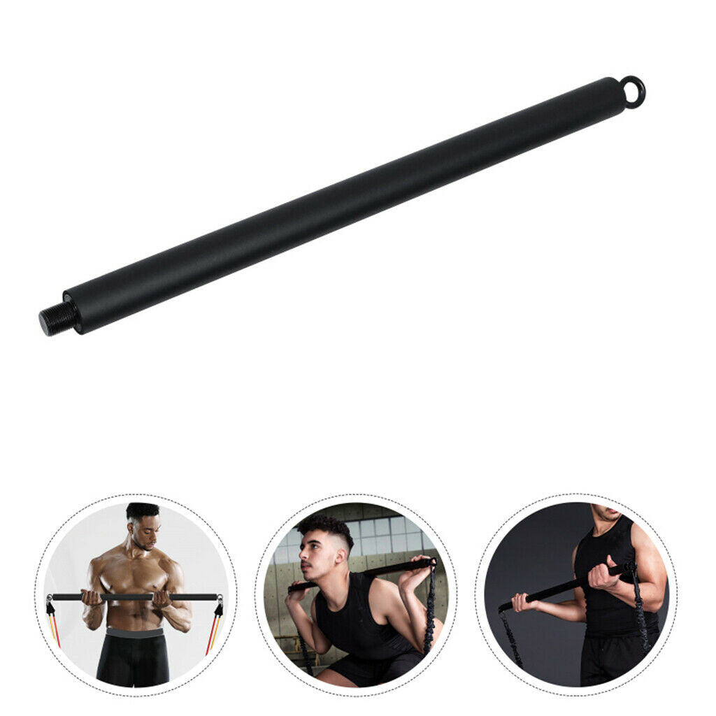 Pilates Bar Home Gym Workout Pull Up Bar Sports Fitness Bar Equipments Black