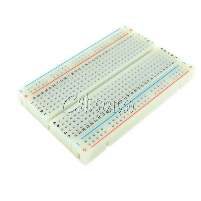 Mini Solderless Breadboard Bread Board 400 Contacts Available Test Develop DIY