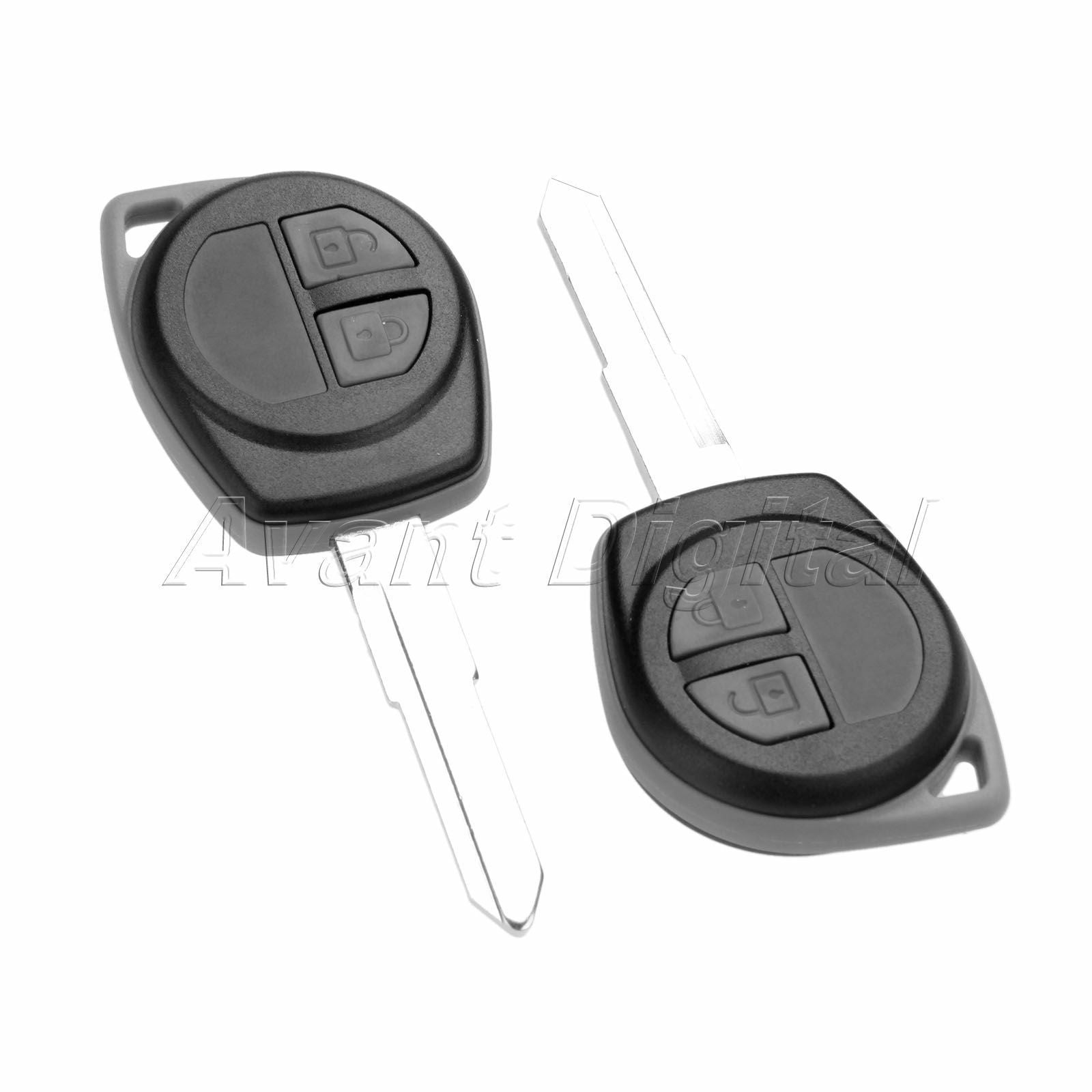 2Pcs Remote Key 2 Buttons 433 MHz ID46 Chip HU87 KBRTS004 Fit For Suzuki Swift