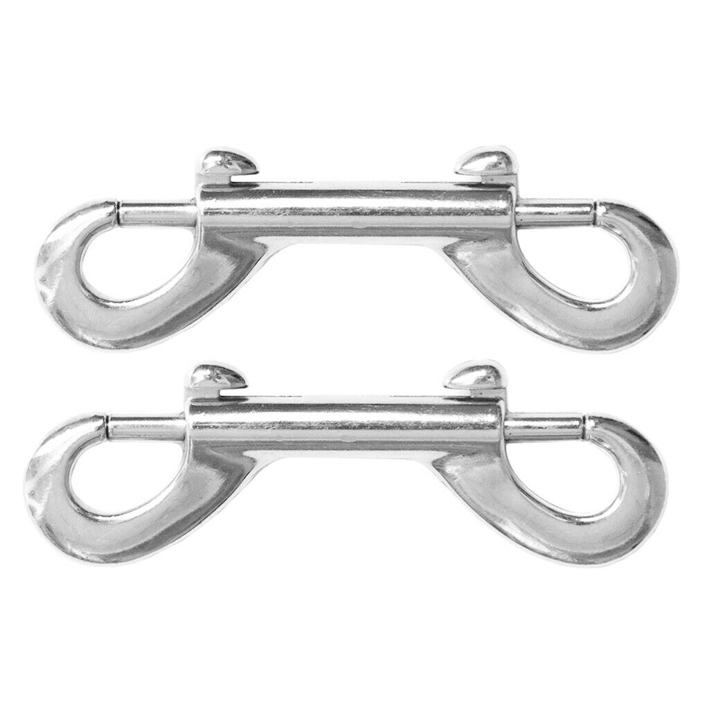 2pcs Heavy Duty Double End Snap   Clips Carabiner for Keychain Luggage