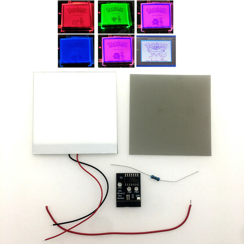 For Gameboy DMG 01 GB GBP Backlit Mod White LCD Panel To HighLight Screen Behind