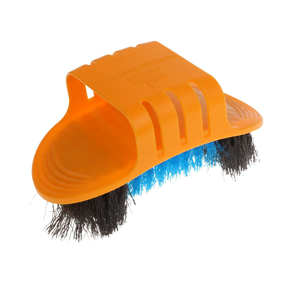 6x Bike Clean Kit Bicycle Tyre Clean Brush Chain Wash Cleaning Gloves Tools