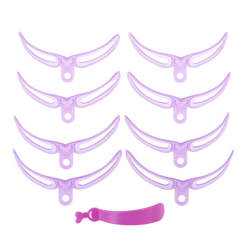 8PCS Eyebrow Shaper Makeup Template Eyebrow Grooming Shaping Stencil  WLDFAU