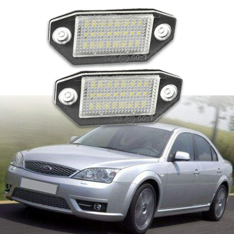 12V 24 LED Number License Plate Light Lamp for Ford Mondeo MK3 2000-2007 D6D2D2