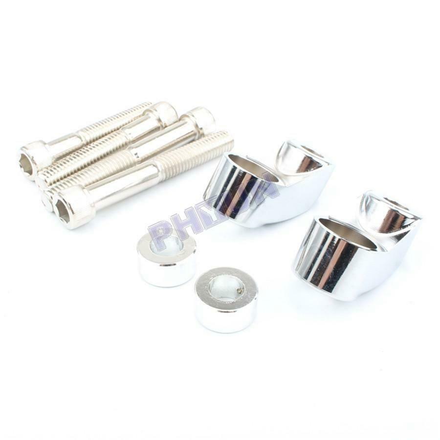 For Sportster FXR FXD Dyna XL 39 & 49mm Tubes Turn Signal Relocation Kit 1 Pair