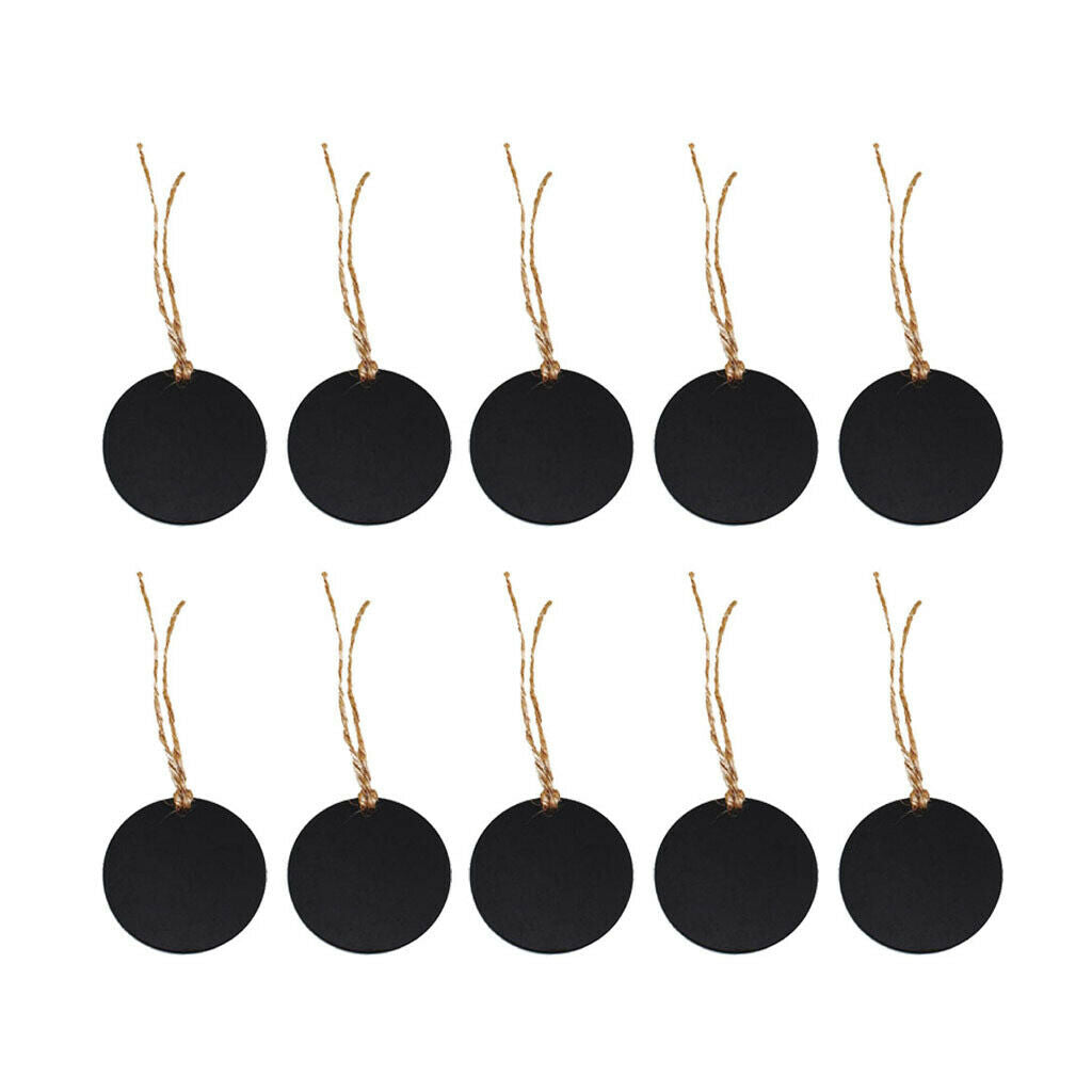 10pcs Mini Small Hanging Chalk Board Blackboard Memo Home Party Sign Packs
