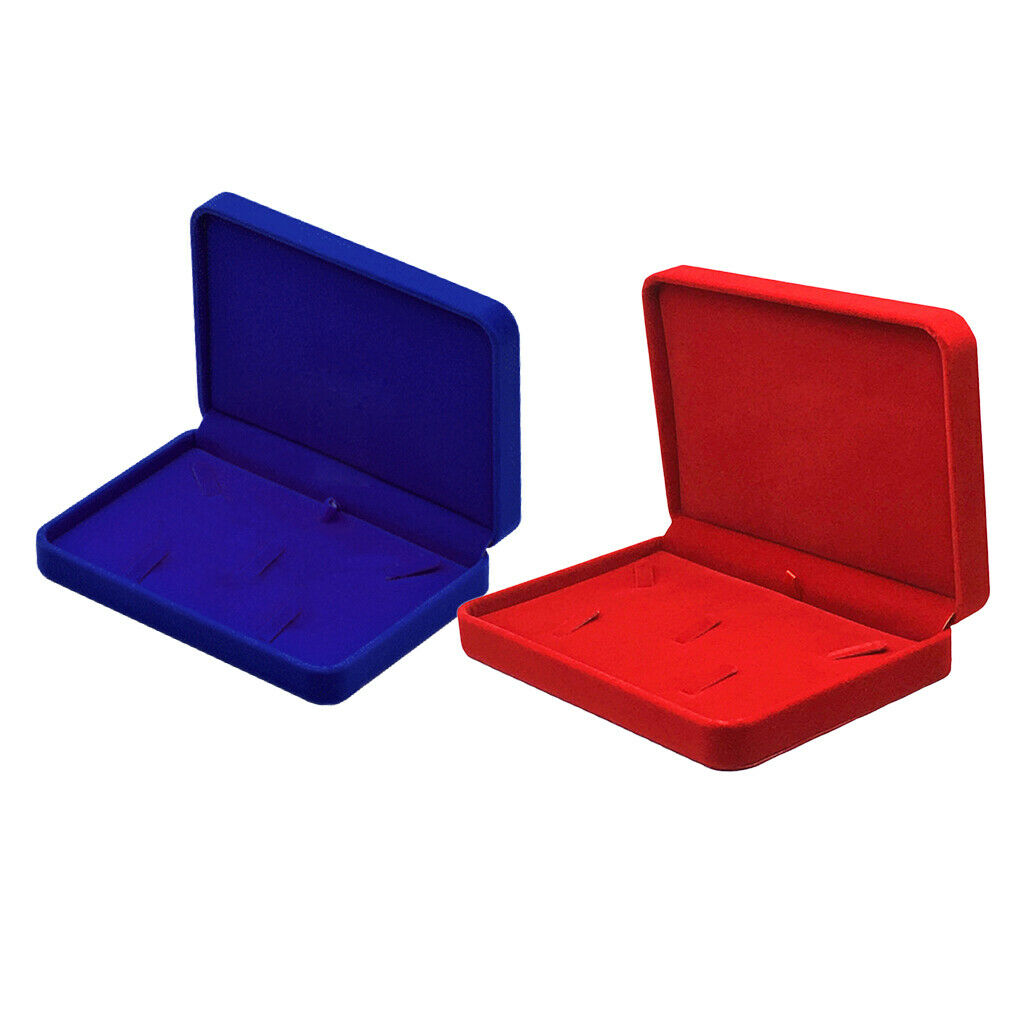 2Set Fashion Soft Velvet Jewelry Jewelry Set Box Necklace Storage Organizer