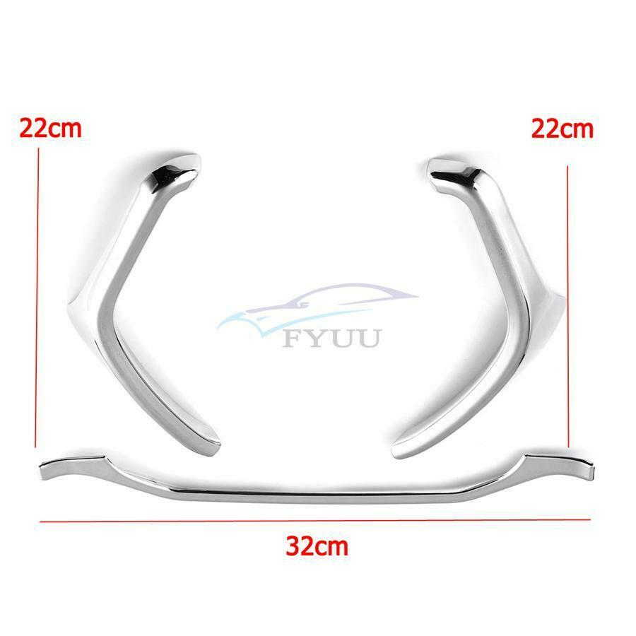 For Ford F150 F250 F350 Super Duty 2015 -2018 ABS Chrome Dashboard Trim x3PCS