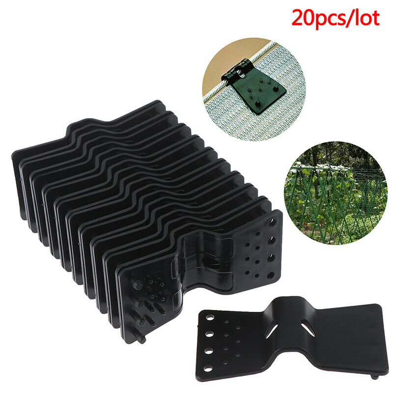 20PC Holder Fasten Hang Expand Shade Cloth Greenhouses Shade Net Clips New _DD